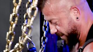 Randy Slaughter and Hunter Marx barebacking Kyle Michaels