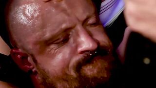Randy Slaughter and Hunter Marx barebacking Kyle Michaels
