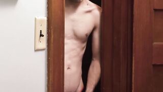 IncestGay.com - Cute curly stud swallows cum from a huge dick