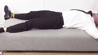 MaleFeetXXX.com - Lustful Dan Edward's revenge: worshiping and sucking his hunky budd