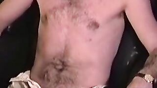 MenWorkinXXX.com - Skinny twink enjoys stroking his hairy long sword solo