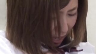 NipponSexTV.com - Japanese schoolgirl teases her clit and fucks her pussy