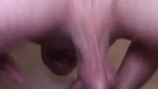 Tattoed handsome barebacks a handsome twink as he moans loudly
