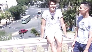 BreedingLatino.com - Kitchen bareback session with Latino twink and his friend