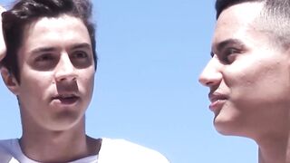 BreedingLatino.com - Kitchen bareback session with Latino twink and his friend