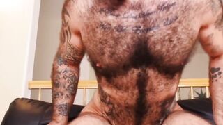 FuckThatHole.com - Hot hairy hunk gets rimjob before raw butt fucking his bottom budd