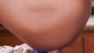 TwinkStrokes.com - Cutie strokes his huge white cock and uses rainbow dildo
