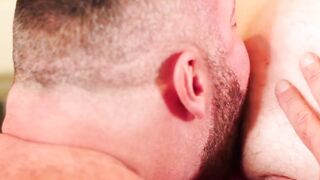 HardcoreBears.com - Hairy hunk Brad Kalvo barebacks naughty bear after rimjob deeply