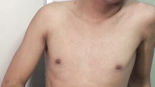 DaddyBreeding.com - Bareback banged twink sucking two hard daddy dicks until he choke