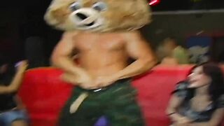 Amateur CFNM chicks pounded hardcore at kinky stripper party