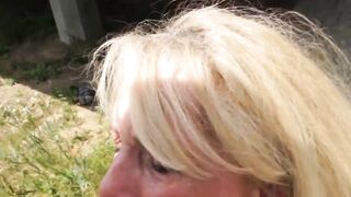 Curvy mature lady slobbers on fat younger cock with passion