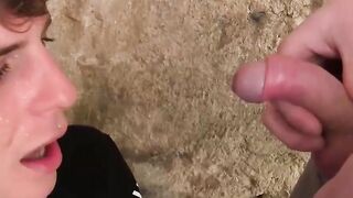 BoyDesire.com - Twink's wild threesome with massive cocks ends in a sticky mess