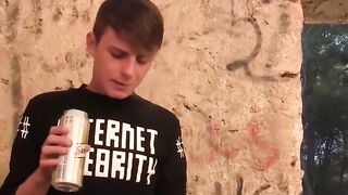 BoyDesire.com - Twink's wild threesome with massive cocks ends in a sticky mess