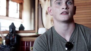 NextDoorXXX.com - Attractive young homosexual strokes his rock-hard cock solo in a ho