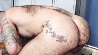 HotFamilyPorn.com - Tattooed hunk barefucks pervy stepson after deepthroat blowjob se