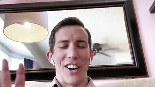 My well built stepbrother Johnny Ford eats my dick while Im on a virtual meeting Hoe 2
