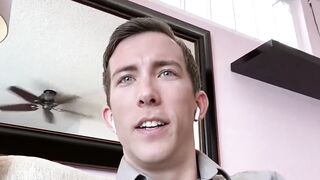 My well built stepbrother Johnny Ford eats my dick while Im on a virtual meeting Hoe 2
