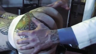 Dominant Dr Hugh Hunter anal breeds and fists gay bot Teddy Bryce