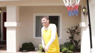Jocks Rion King and Elias Cash got their balls dribbled by MILFs
