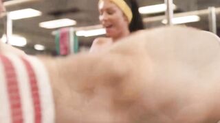 TSSexual.com - Steve Ricks' ts babe and busty post gym fuck