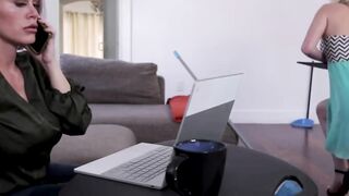 DykedPorn.com - Sweet babe Dixie Lynn surrenders to her MILF boss