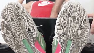 MaleFeetXXX.com - Wellcut Johnny S restrained and squirming in a hairy guy's tickling