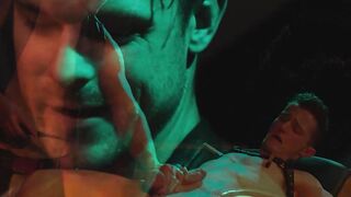 Helpless muscle jock Devin Grant endures the painful pleasure while being tied up