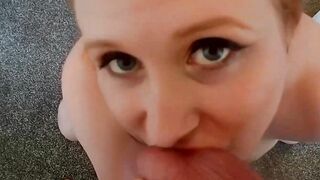 Ginger babe Satine Spark licks Hardy Lukes cock and balls