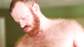 HardcoreBears.com - Daddy bear Brad Kalvo eats ginger ass before bareback pounding