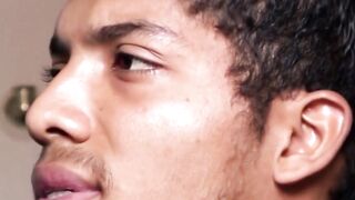 MachoIO.com - Attractive Latino gay dude strokes his rock solid cock and explodes