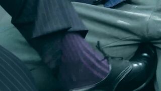 Suit and tie Denis Vega pounded doggystyle after deepthroat Hoe 2