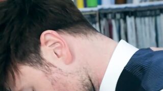 Classy hunk Franky Fox drills suit tailor raw as payment Hoe 2