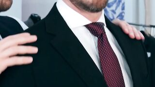 Classy hunk Franky Fox drills suit tailor raw as payment Hoe 2