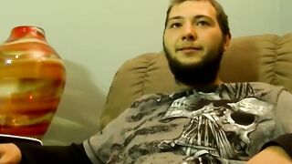 JoeSchmoeXXX.com - Straight dude watches TV while getting sucked off by Joe