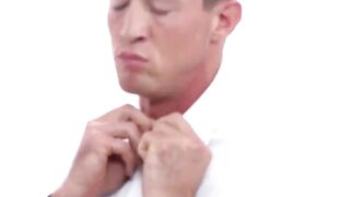 BoyMissionary.com - Young muscled Mormon cums as his sacred asshole is blessed with a