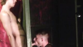 BondageBadBoy.com - Twink subdued into mutual sucking session with cock and deepthroa