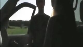 sluts lets stranger play with her as husband films