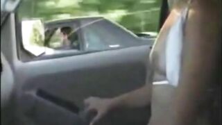sluts lets stranger play with her as husband films