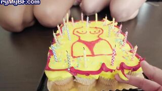 Bigboob lover shares long penis with oriental Cutie inside trio