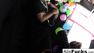 Dirty Clown Strip Club lesbo fucking!