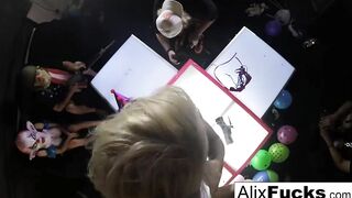 Dirty Clown Strip Club lesbo fucking!