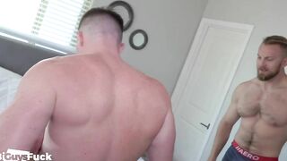 Bae Blonde 18 Year Old Fucks 2 Bi Men!