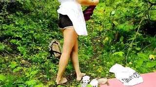 EXCLUSIVE - Beauty Dark Hair Older Lets View Her Upskirt - Cougar Doesn't Wear Underwear - Filthy Soles