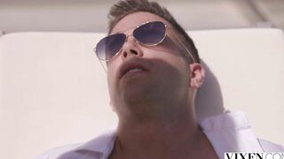 VIXEN Voluptuous Blonde Kaisa seduces her bestie's new man