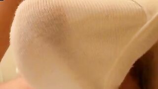 TwinkUndie.com - Homo's undies-on cock stroke and intense cum blast