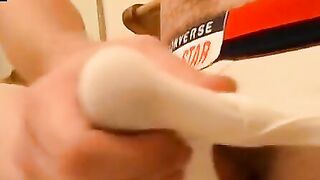 TwinkUndie.com - Homo's undies-on cock stroke and intense cum blast