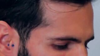 PlayingMen.com - Bearded hunk fucks his suited coworker anally with passionate intens