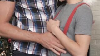 BoysFunSize.com - Petite young man strokes his cock while getting bare banged rough a