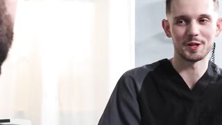HotFamilyPorn.com - Christian Ace examines and bangs his handsome stepdad