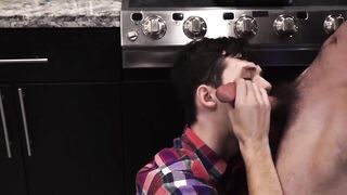 I inject my massive cock in Dakota Lovells mouth after I put my fingers in his mouth Hoe 2